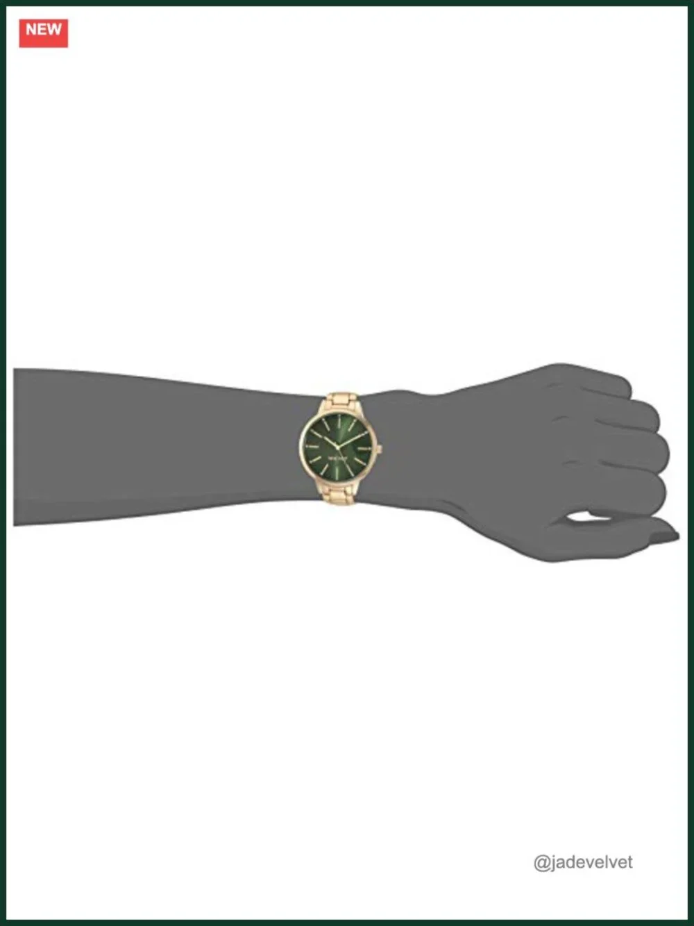 Women's Crystal Accented Analog Quartz Watch with Gold-Tone Bracelet
